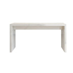 Minimalist Rectangular Off-White Marble Bar Tables
