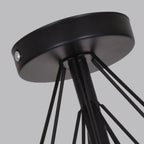 10.5 Mini Fabric Semi Flush LED Ceiling Light for Hallway