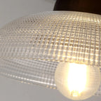 Caramel Gradient Glass Dome Semi Flush Ceiling Light