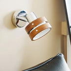 Contemporary Simplicity Walnut Chrome Wall Sconce