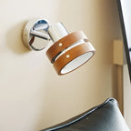 Contemporary Simplicity Walnut Chrome Wall Sconce