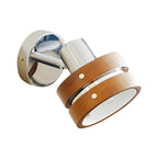 Contemporary Simplicity Walnut Chrome Wall Sconce