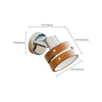 Contemporary Simplicity Walnut Chrome Wall Sconce