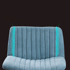 Elegant Gray Linen Upholstered Swivel Office Chair