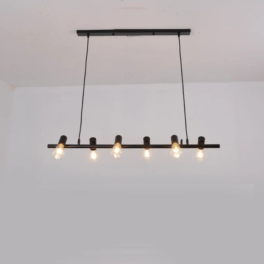 Industrial Metal Adjustable Island Pendant Light for Kitchen Area