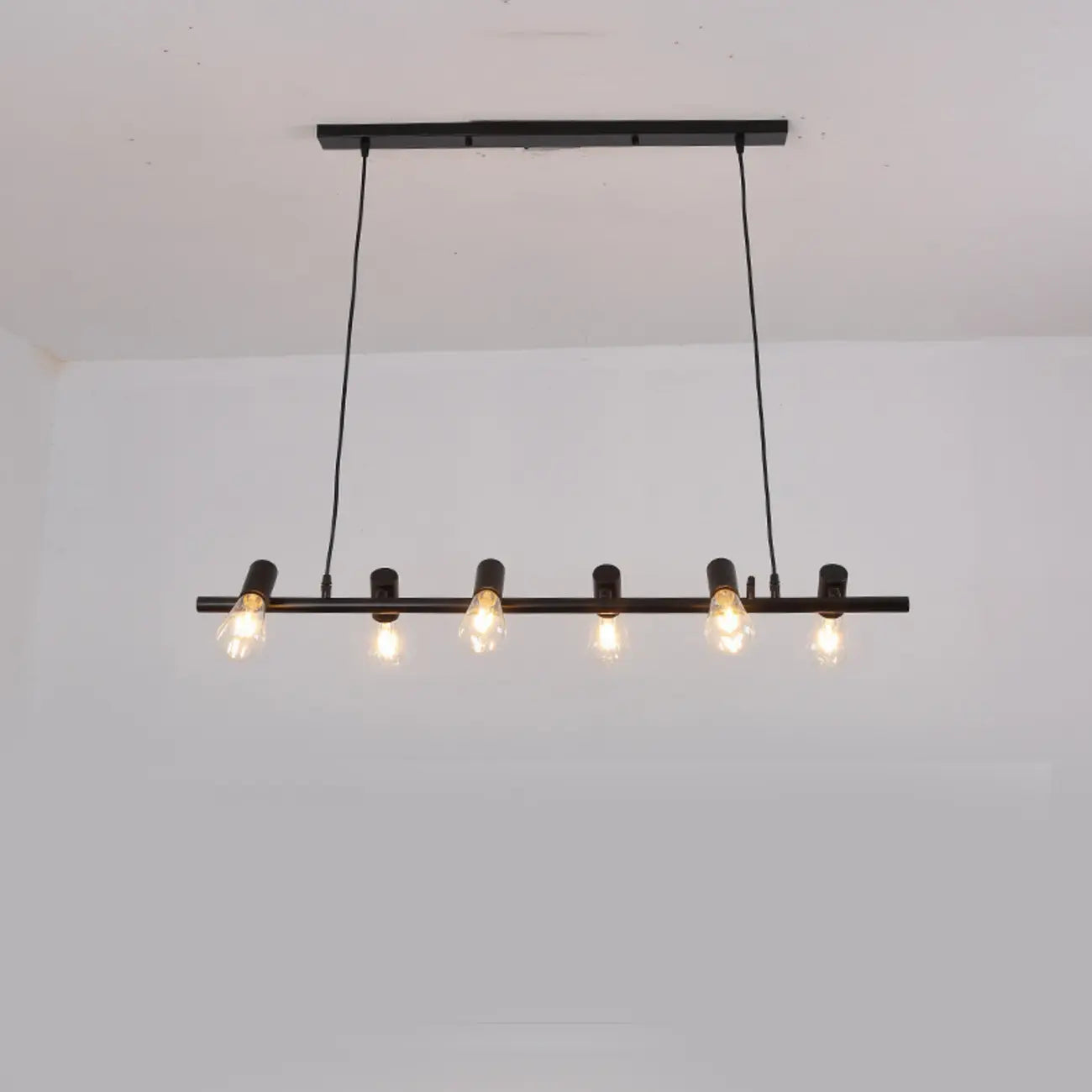 Industrial Metal Adjustable Island Pendant Light for Kitchen Area