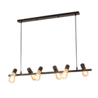 Industrial Metal Adjustable Island Pendant Light for Kitchen Area