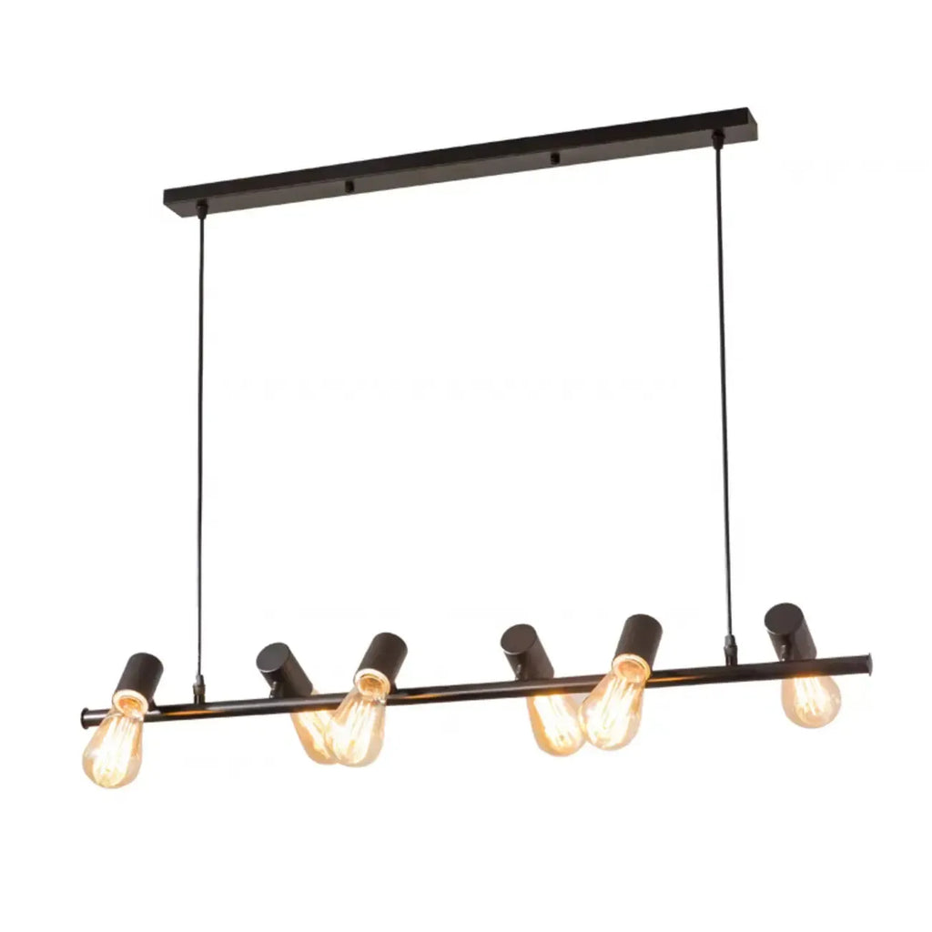 Industrial Metal Adjustable Island Pendant Light for Kitchen Area