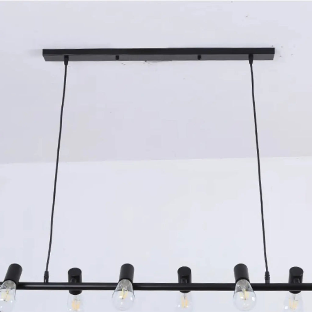 Industrial Metal Adjustable Island Pendant Light for Kitchen Area