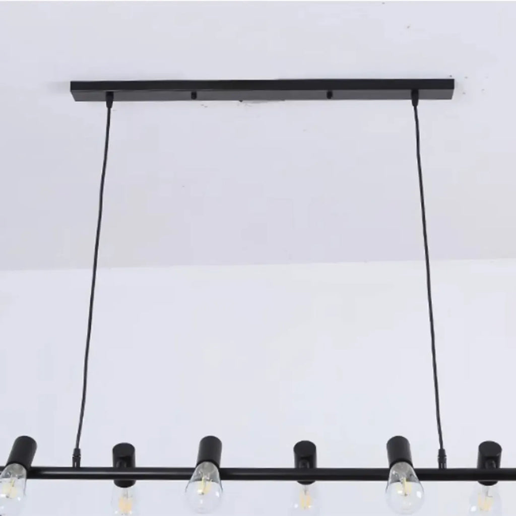 Industrial Metal Adjustable Island Pendant Light for Kitchen Area