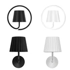 Black and White Metal Minimalist Wall Sconce