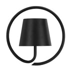 Black and White Metal Minimalist Wall Sconce