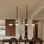 Nordic Brown Adjustable Length Island Pendant Light for Kitchen