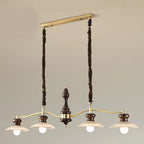 Nordic Brown Adjustable Length Island Pendant Light for Kitchen