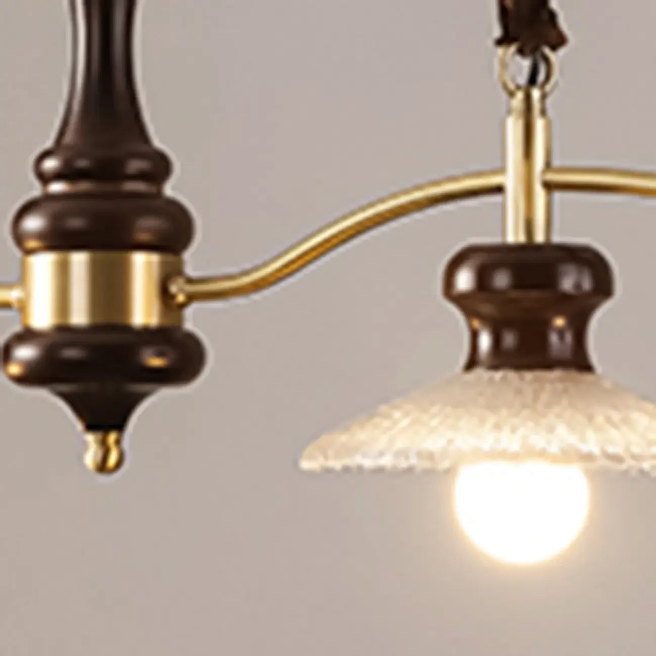 Nordic Brown Adjustable Length Island Pendant Light for Kitchen