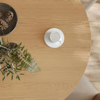 Modern Light Wood Round Dining Table