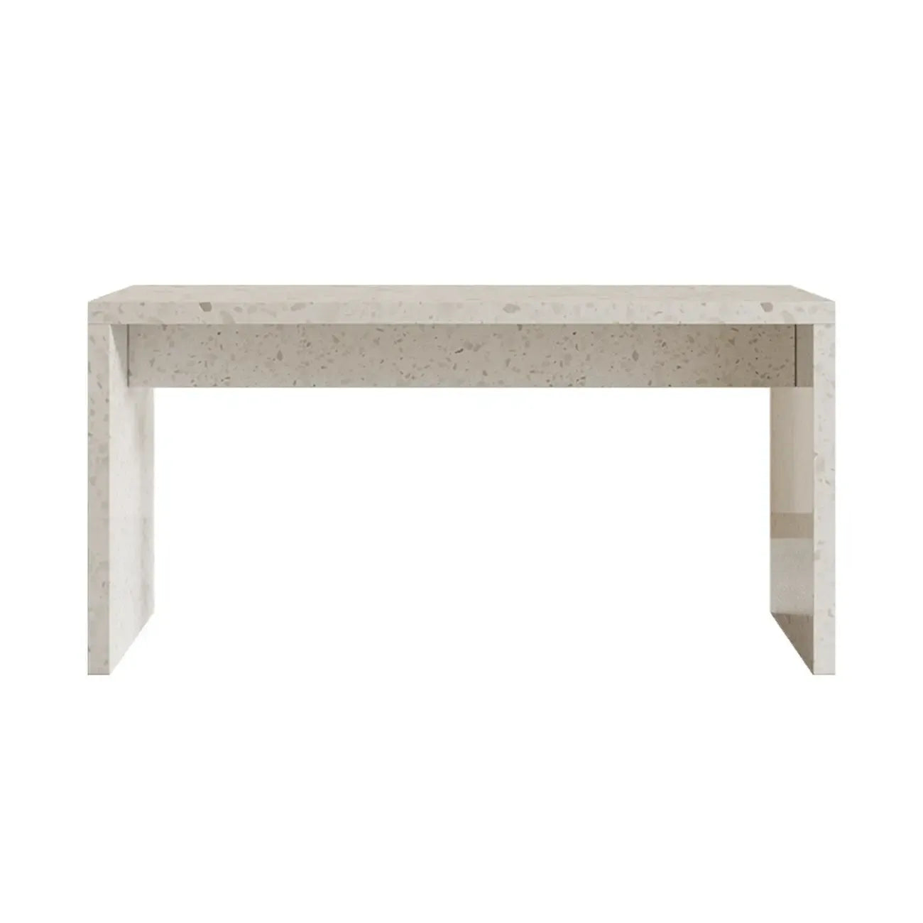 Minimalist White Terrazzo Marble Bar Tables for Kitchen