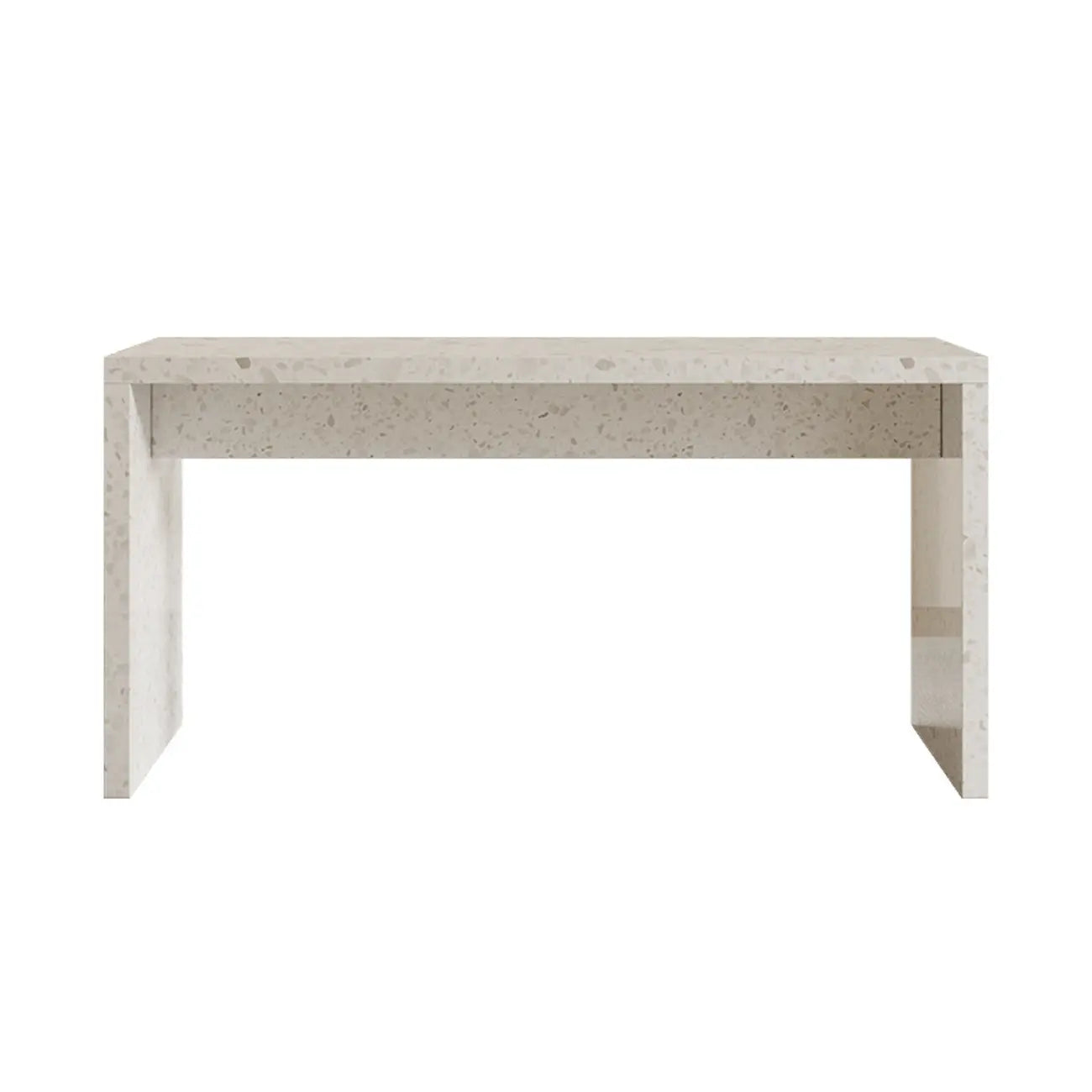 Minimalist White Terrazzo Marble Bar Tables for Kitchen