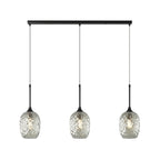 3-Light Glass Adjustable Pendant Lights for Kitchen