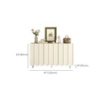 Modern Large beige Wooden Adjustable Entryway Shoe Cabinet