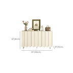 Modern Large beige Wooden Adjustable Entryway Shoe Cabinet