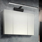 Elegant Black LED Vanity Light with Acrylic Shade for Bathroom