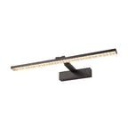 Elegant Black LED Vanity Light with Acrylic Shade for Bathroom