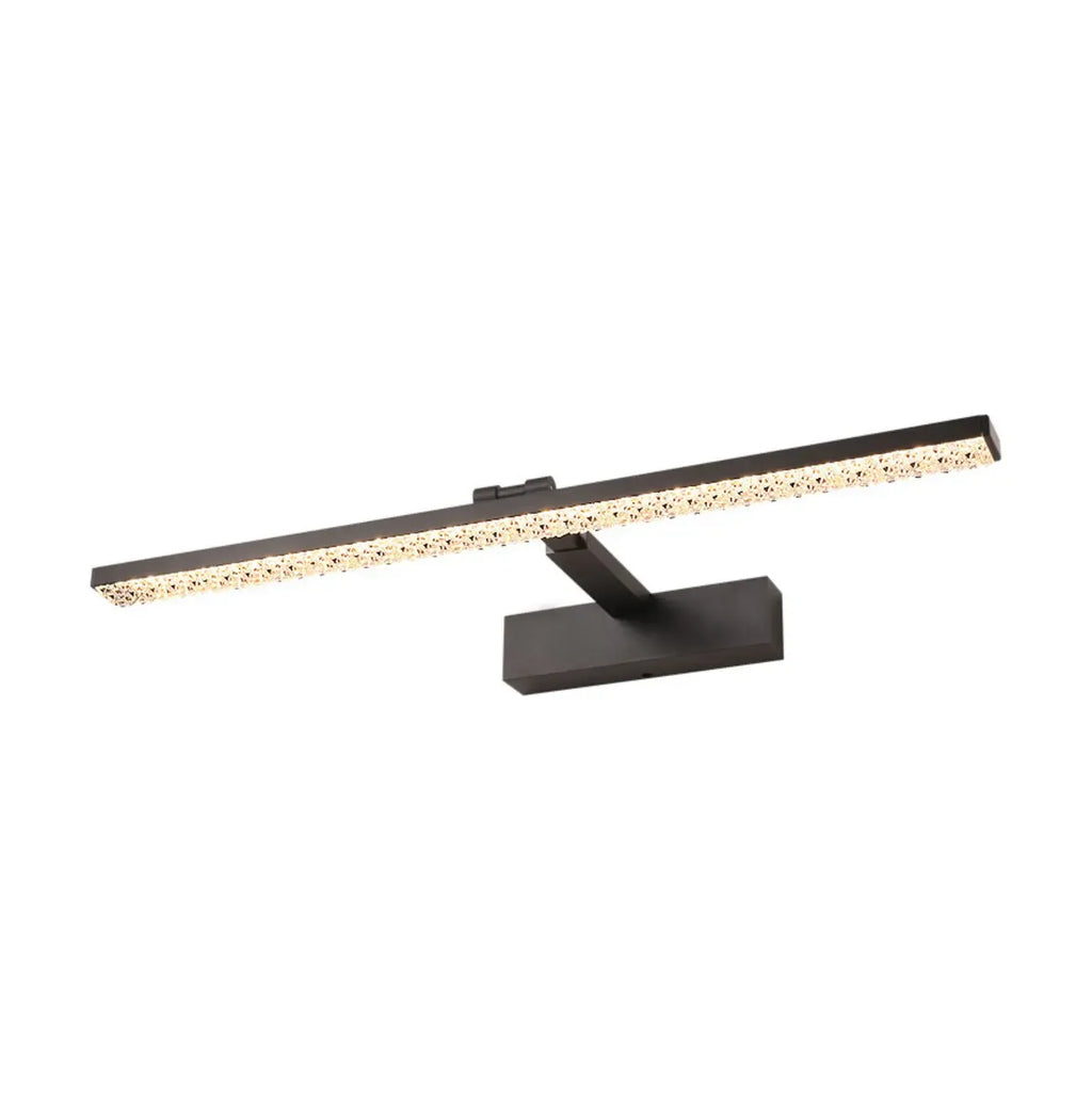 Elegant Black LED Vanity Light with Acrylic Shade for Bathroom