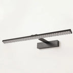 Elegant Black LED Vanity Light with Acrylic Shade for Bathroom