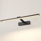 Elegant Black LED Vanity Light with Acrylic Shade for Bathroom