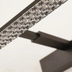 Elegant Black LED Vanity Light with Acrylic Shade for Bathroom