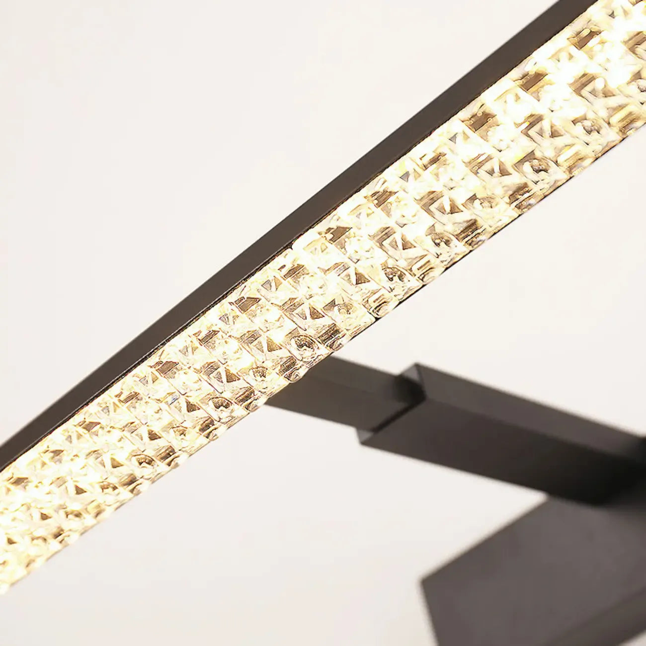 Elegant Black LED Vanity Light with Acrylic Shade for Bathroom