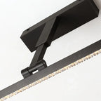 Elegant Black LED Vanity Light with Acrylic Shade for Bathroom
