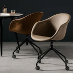 Simple Brown Adjustable Swivel Office Chair