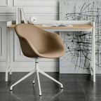Simple Brown Adjustable Swivel Office Chair