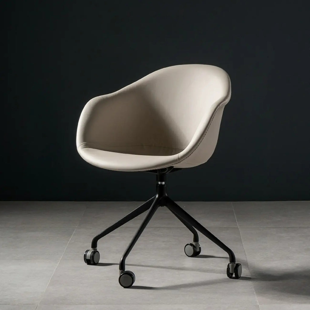 Simple Brown Adjustable Swivel Office Chair