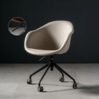 Simple Brown Adjustable Swivel Office Chair