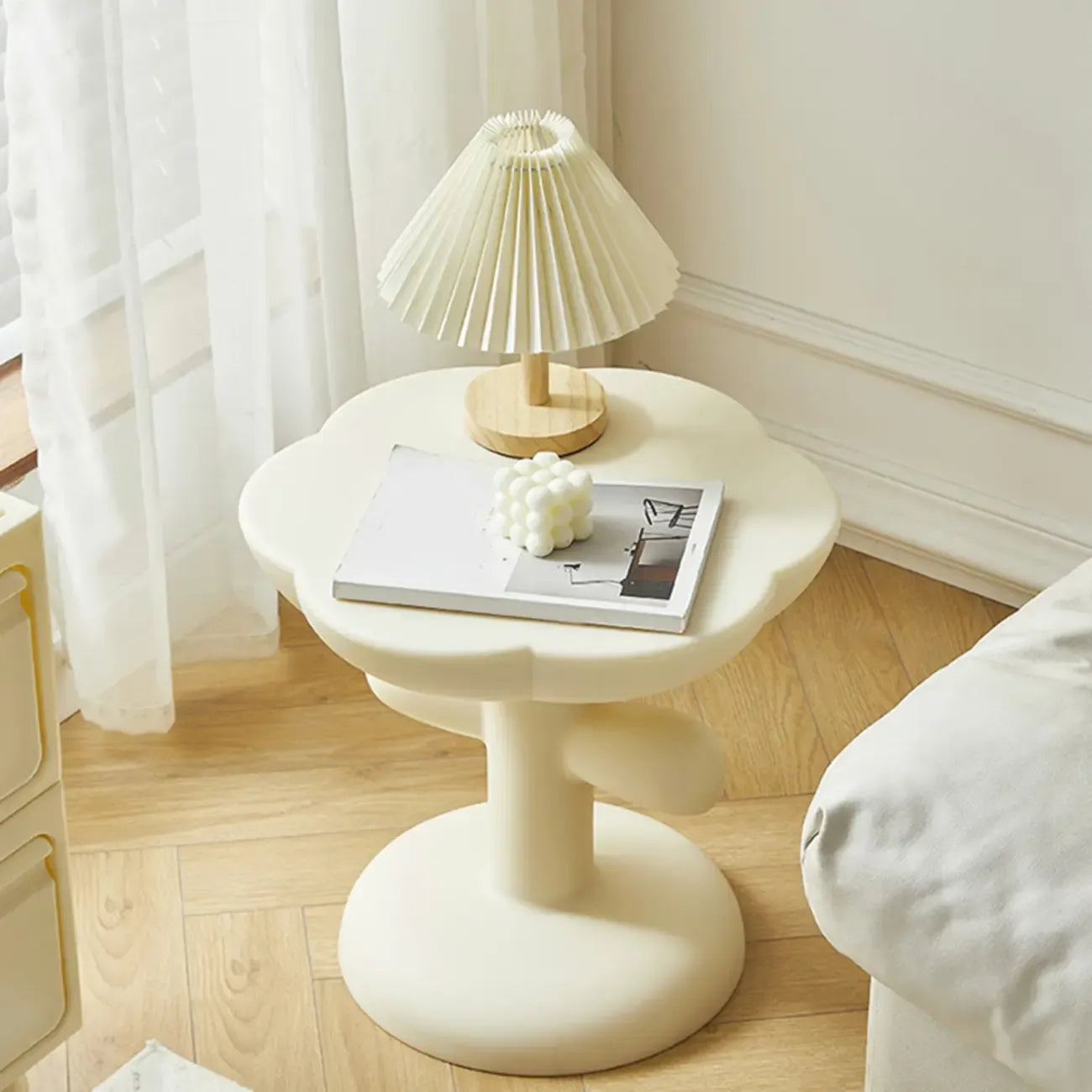 Minimalist Plastic Free Form End Table for Living Room