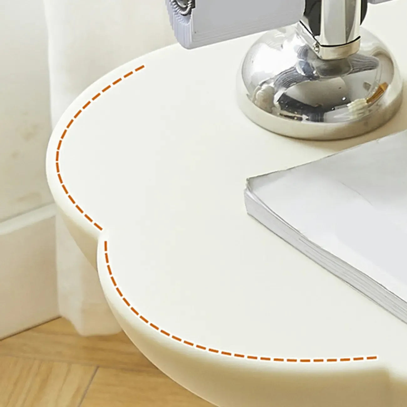 Minimalist Plastic Free Form End Table for Living Room