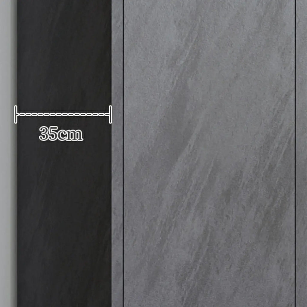 Elegant Grey Wood Hallway Shoe Cabinet with Metal Legs