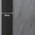 Elegant Grey Wood Hallway Shoe Cabinet with Metal Legs