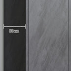 Elegant Grey Wood Hallway Shoe Cabinet with Metal Legs