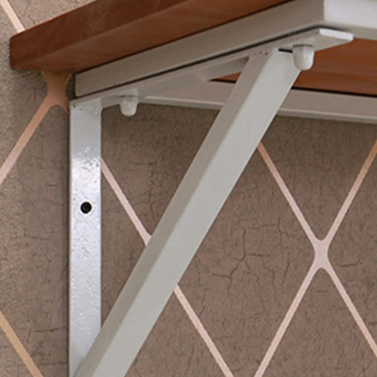 Rectangular Solid Wood Wall Mounted Bar Table