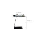 Classic Glass Round End Table with Acrylic Base for Living Room