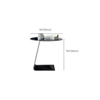 Classic Glass Round End Table with Acrylic Base for Living Room