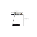 Classic Glass Round End Table with Acrylic Base for Living Room