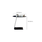 Classic Glass Round End Table with Acrylic Base for Living Room