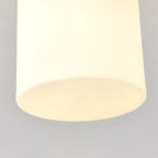 5 to 9 Inch Cube Glass Metal Semi Flush Ceiling Light