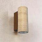 Minimalist Beige Stone Geometric Adjustable Wall Sconce