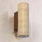 Minimalist Beige Stone Geometric Adjustable Wall Sconce